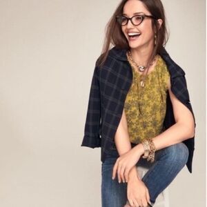 CAbi Paisley Printed Blouse 3617 in Gold Small